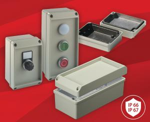 ROLEC tough new conTROL diecast enclosures have a recessed lid and standard RFI/EMI protection.