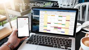 DejaOffice PC CRM for Google makes it easy to Schedule Calendar Events on your phone.