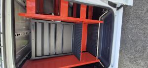 your choice plumbers ford custom 2025 lwb van fit out side view