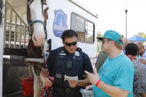 National Night Out, even the horse is learning about drugs