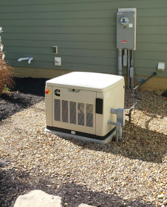 Installation of a Cummins RS20A whole house generator