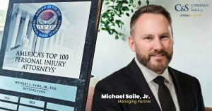 Michael L. Saile, Jr., honored for the second consecutive year as one of America’s Top 100 Personal Injury Attorneys®, recognizing his dedication to justice for injury victims.