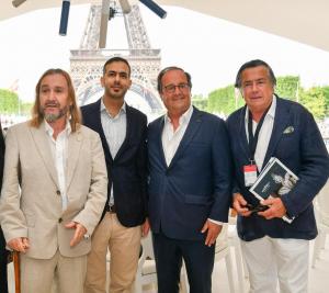 Thierry Rayer, Docteur Abdulelah Ali S Altokhais, Ambassadeur, Délégué Permanent du Royaume d'Arabie Saoudite auprès de l’UNESCO, François Hollande, Philippe Coupérie-Eiffel