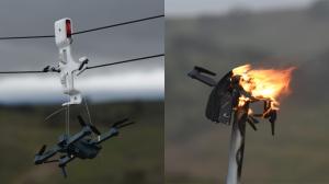 Aurelius Systems tested its laser weapon system (LWS) at Naval Postgraduate School's JIFX. Firing at static and towed quadcopters, the LWS recognized the drones as targets.
