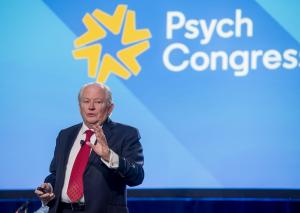 Dr. Stephen Stahl at the Psych Congress national meeting