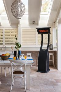 Tungsten Portable Heater on patio