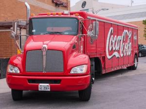 Custom full truck wraps for Coca-Cola in Warner Robins, GA