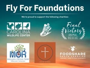 Fly For Foundations and the charities they support