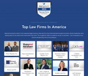 The 2025 MyLegalWin Awards showcase leading attorneys and law firms across the nation.