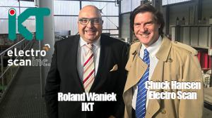 Roland Waniek, Managing Director, IKT, and Chuck Hansen, Chairman, Electro Scan Inc. at  IKT - Institute for Underground Infrastructure in Gelsenkirchen, Germany, February 2019.