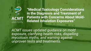 ACMT Position Statement: Medical Toxicology Considerations in the Diagnosis and Treatment of Patients with Concerns About Mold-Related Inhalation Exposures