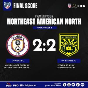 Osner's FC Vs. NY Empire Score