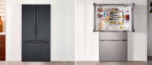 Bosch 36-Inch French Door Refrigerators (Left: Model Number B36CT80SNB | Right: Model Number B36CL80ENS)