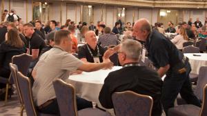 AMUG Conference attendees at the New Member Welcome meeting that kicked off the 2025 conference.