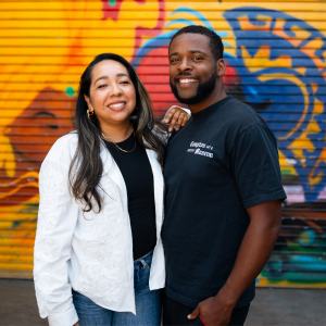 Abigail Lopez-Byrd and Marquell Byrd, husband and wife, founders of the Compton Art & History Museum and creators of Color Compton. Courtesy of Color Compton.