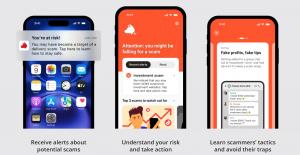 Screenshots of Trend Micro ScamCheck App