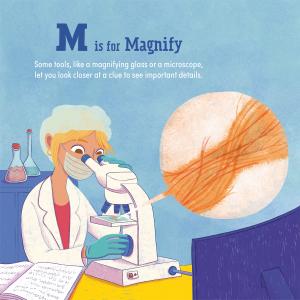 a sample page showing "M Is for Magnify"