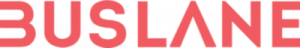 Salmon colored logo of Buslane