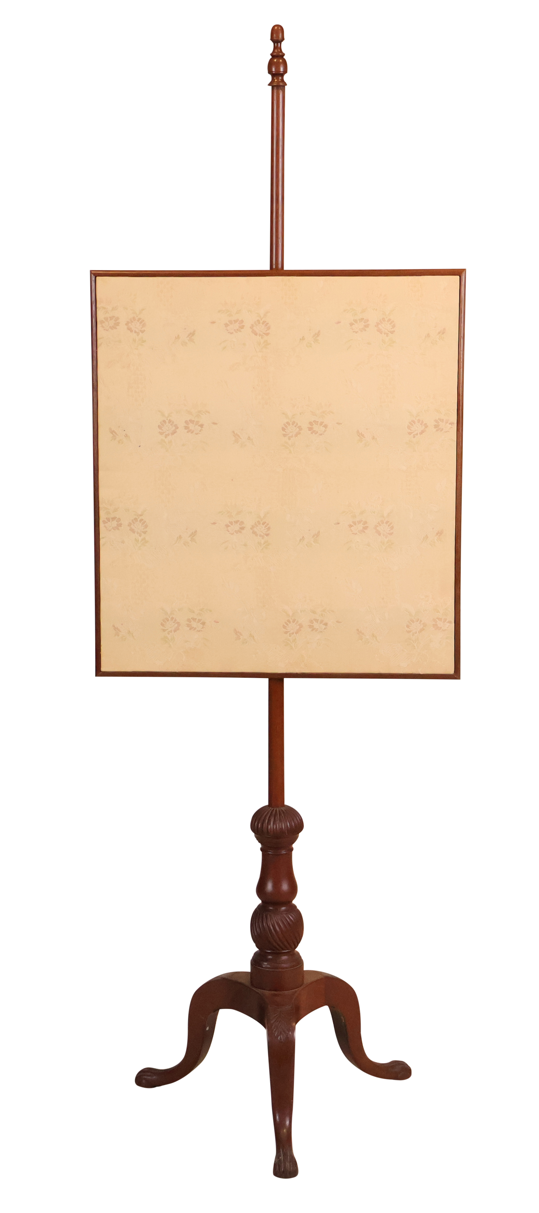 The John Brown Chippendale carved mahogany pole screen, attributed to John Goddard (1724-1785), Newport, Rhode Island, circa 1760-85. Estimate: $10,000-$20,000