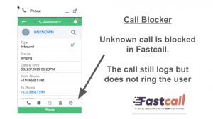 Fastcall Call Blocker - Unknown call is blocked in Fastcall.   The call still logs but does not ring the user