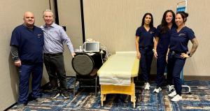 Echosens Fibroscan Team ready to do liver health assessments on the Cleveland area residents.