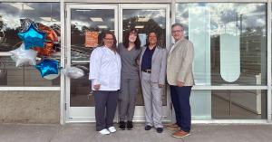 Stanton Optical Erie Staff Celebrating Grand Opening Ceremony