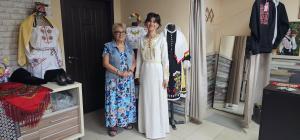 Askia's Founder Stefka Zagorova and Artist and Storyteller Mira Kopanarov, at atelier in Varna