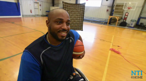 Derrick Stewart-Poole Smiling on New Mobility Photo Shoot