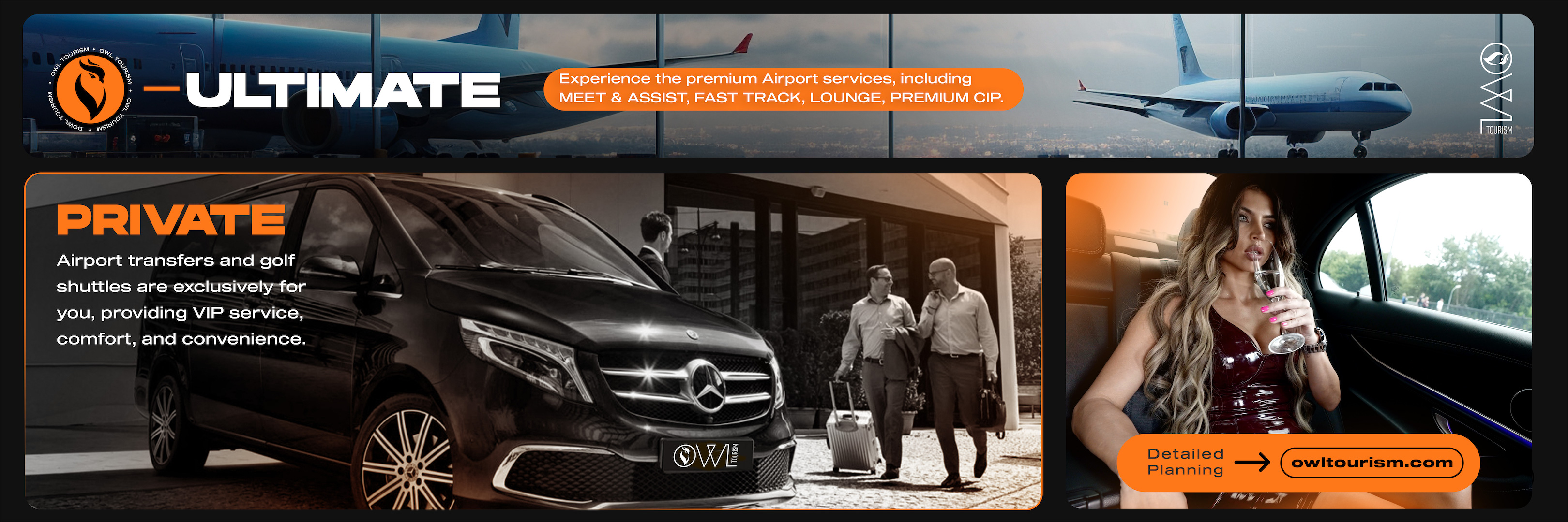 OWL Tourism provides official CIP airport services in Türkiye, including Fast Track, Meet & Greet, porter assistance, and CIP Lounge access.