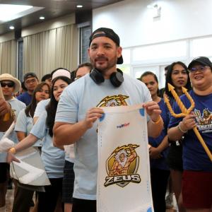 Matt Narciso interacting with employees