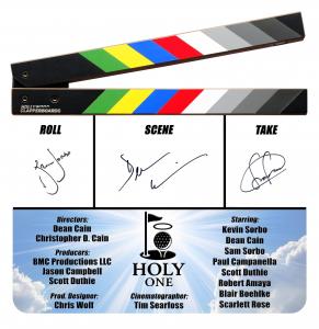 Holy One Clapperboard Signed by Kevin Sorbo and Dean Cain
