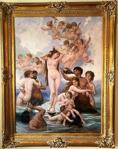 Hand-painted Prestige Artist copy "Rising Venus" by William Bouguereau