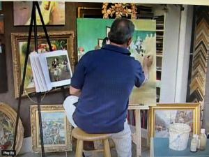 Skilled Prestige Artist coping Art work by hand