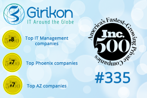 Girikon is ranked No. 335 on the annual Inc. 5000 list