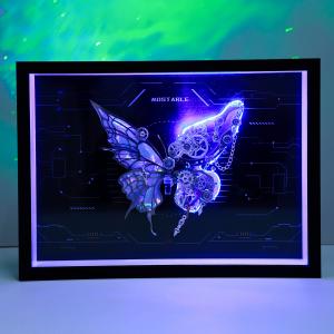 ✅ Can Be Wall-Mounted or Freestanding  ✅ Built-In LED Lights for Stunning Glow  ✅ DIY Mechanical Assembly for Creative Fun  ✅ Eye-Catching Decor for Desk, Shelf, or Wall
