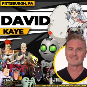 David Kaye will be at ToonFusion Pittsburgh, PA 2025 from September 6-7, 2025!