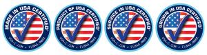 MADE IN USA FOUR SEALS