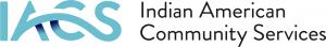 Indian American Community Services logo with blue IACS letters laid out horizontally.