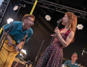 The Jive Aces were joined by West End diva Cassidy Janson.