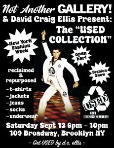 Image With Information for the "USED Collection" Fashion Show