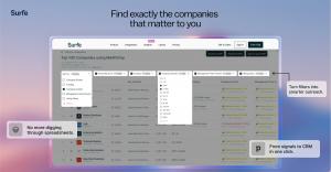 high intent b2b target lists by Surfe