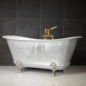 Living Finish Light Grey Zinc Clawfoot Tub Exterior