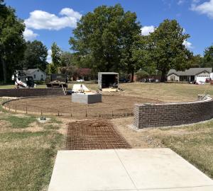In Progress: Tina Turner Statute Location In Heritage Park, Brownsville Tennessee (Photo Credit: West Tennessee Delta Heritage Center)