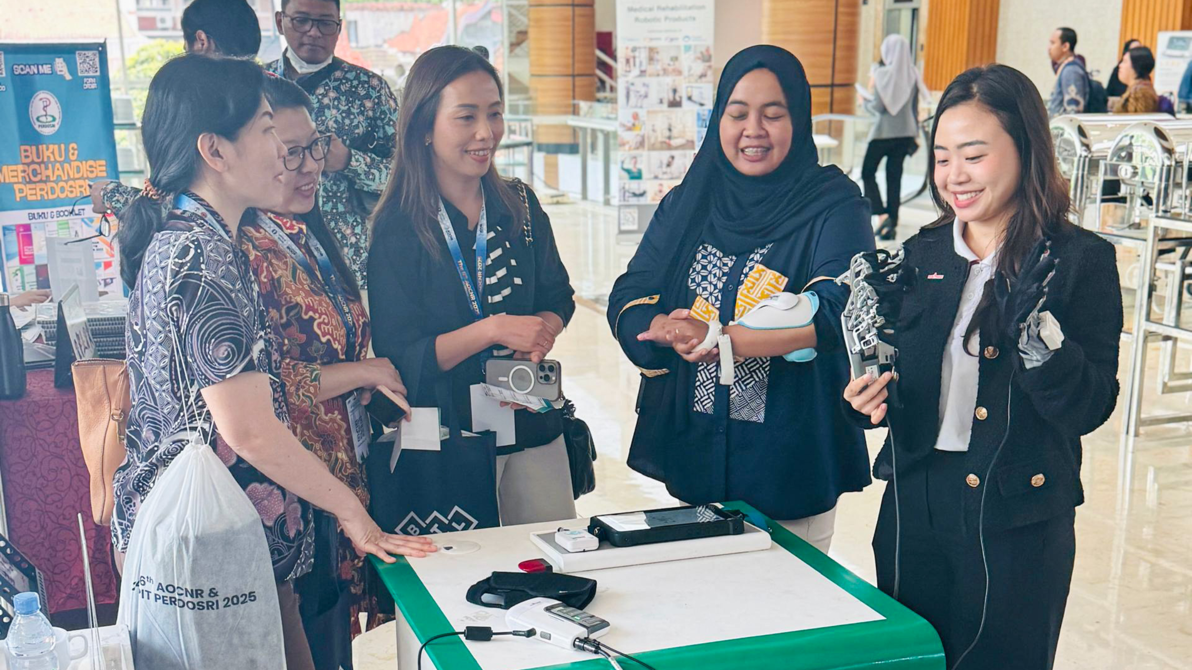 Robotic hand therapy demonstration
