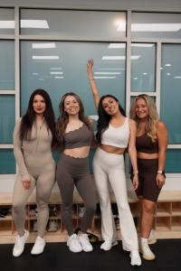 BAB NYC founders and coaches standing together at the Brooklyn studio, representing women’s wellness and community empowerment.