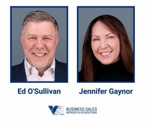 Ed O'Sullivan and Jennifer Gaynor, owners of VR Business Sales in Bucks County Pennsylvania