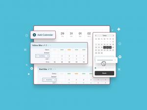 A dashboard of the booking calendar plugin