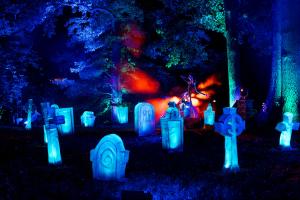 Disney Tim Burton's The Nightmare Before Christmas Light Trail. Photo Credit: Avery Brunkus