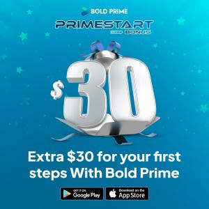 Avail the Bold Prime's Primestart Bonus offer and get USD 30 for first initiatives you take with Bold Prime. Limited Period Offer!