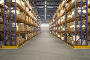 Inside BSX Logistics warehouse in Doha, showcasing storage racks, inventory control, and fulfilment infrastructure in Qatar.